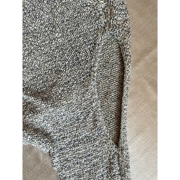 LOU&GRAY WOMAN'S Gray Grey SWEATER‎ 3/4 SLEEVE BOAT NECK CROCHET SIZE Medium - Picture 5 of 10